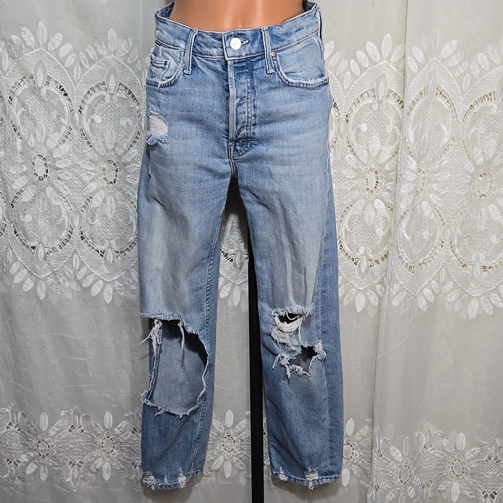 Mother Button Fly The Tomcat Cropped Jeans size 26